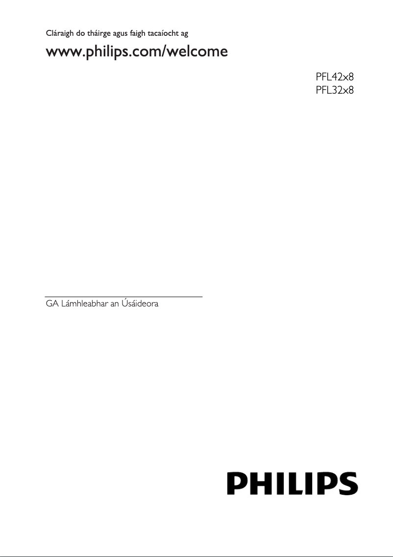 Page 1 of the manual User Manual Philips 42PFL3208K