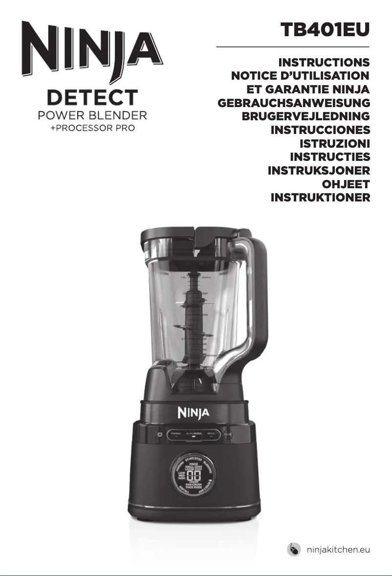 Page 1 of the manual User Manual Ninja Detect TB401EU