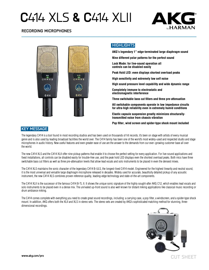 First page image of the manual for C414 XLS