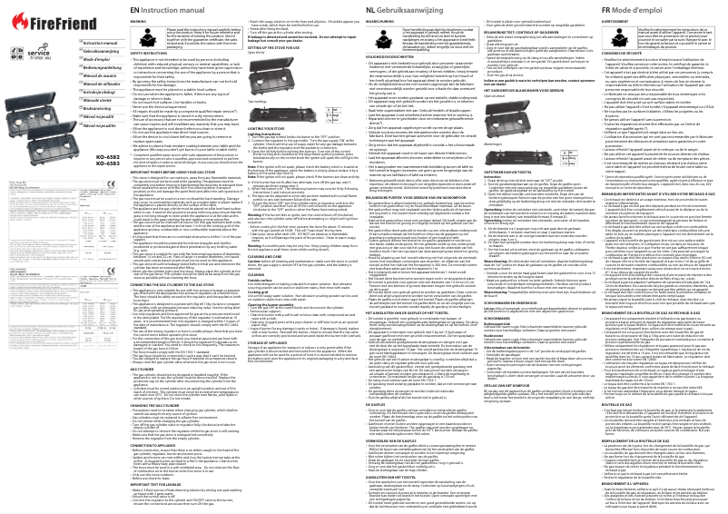 First page image of the manual for KO-6583