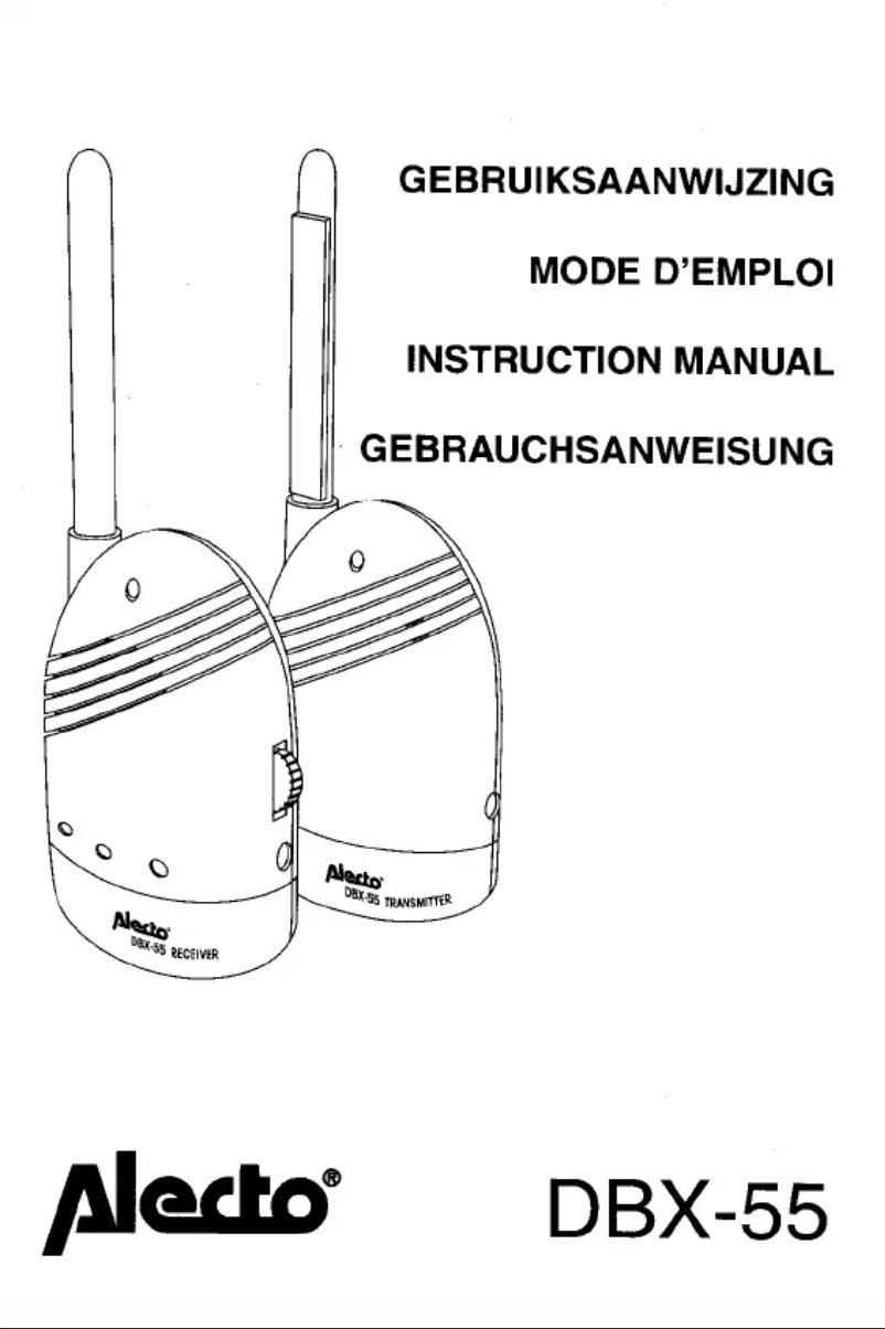 First page image of the manual for DBX-55
