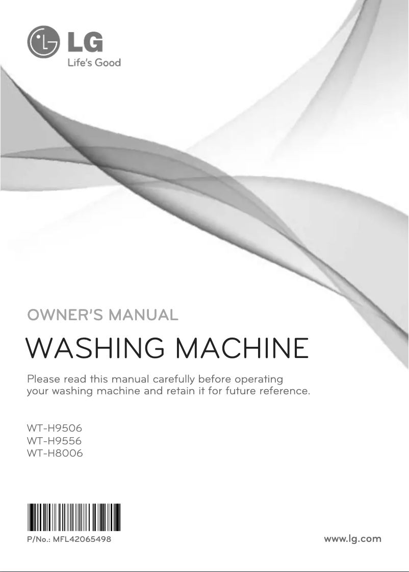 Page 1 of the manual User Manual LG WT-H9506