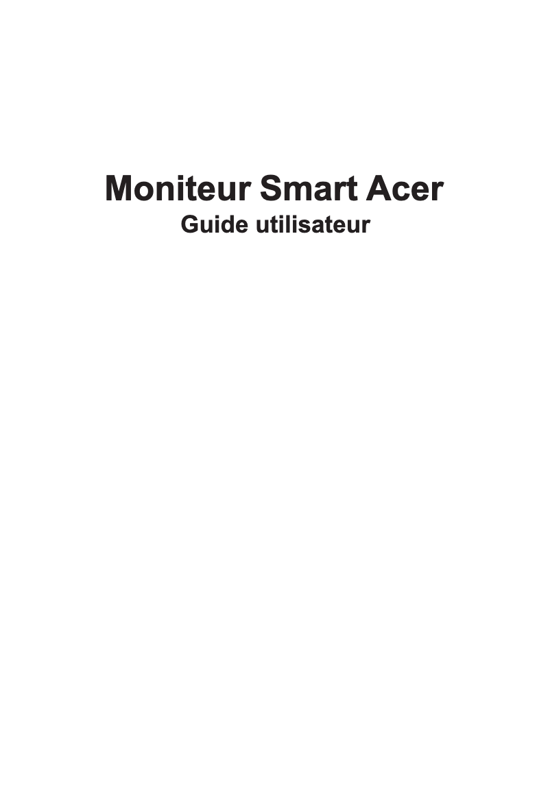 Page 1 of the manual User Manual Acer CS242Y