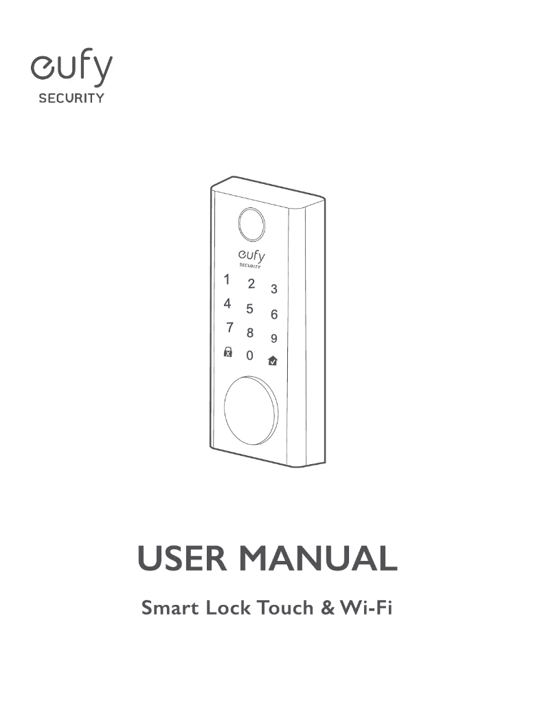 First page image of the manual for Smart Lock Touch & Wi-Fi