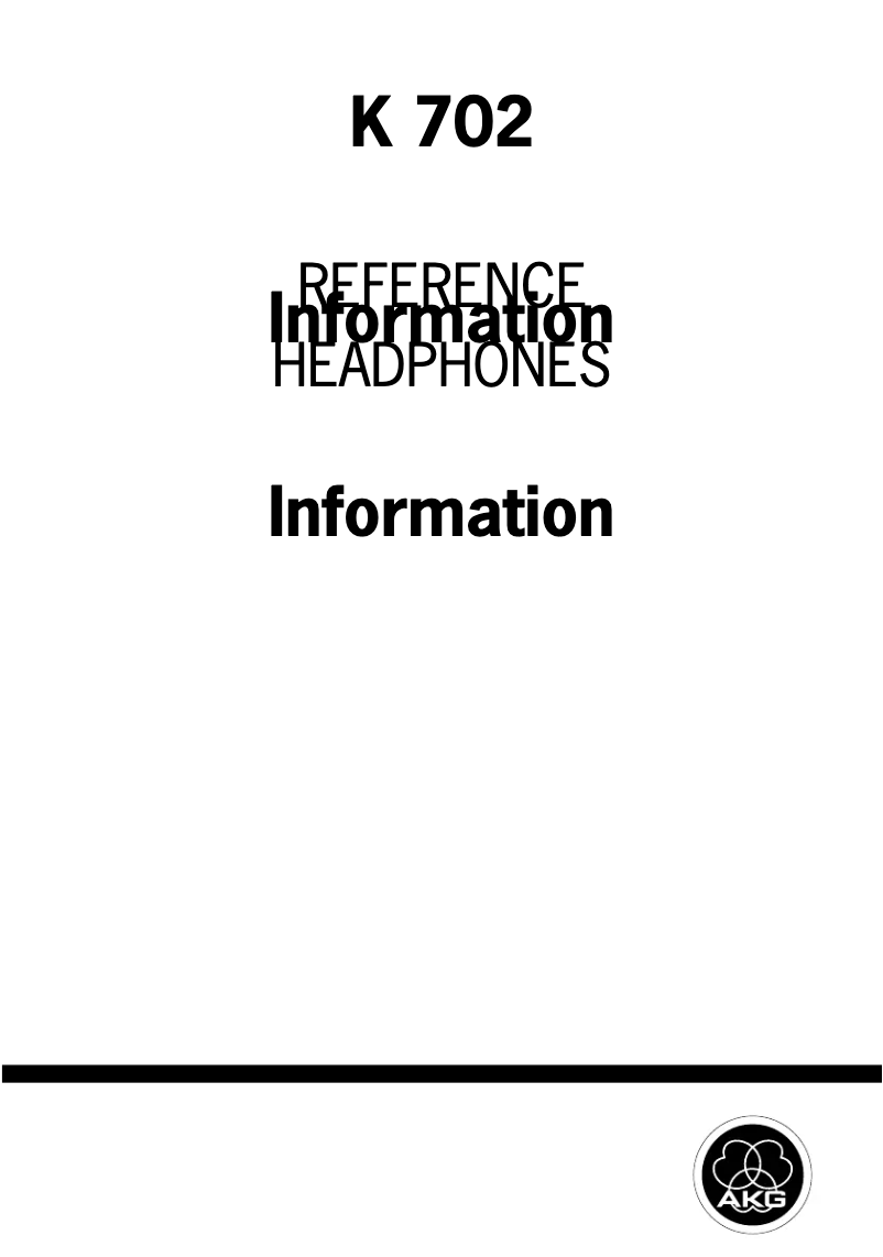 First page image of the manual for K702