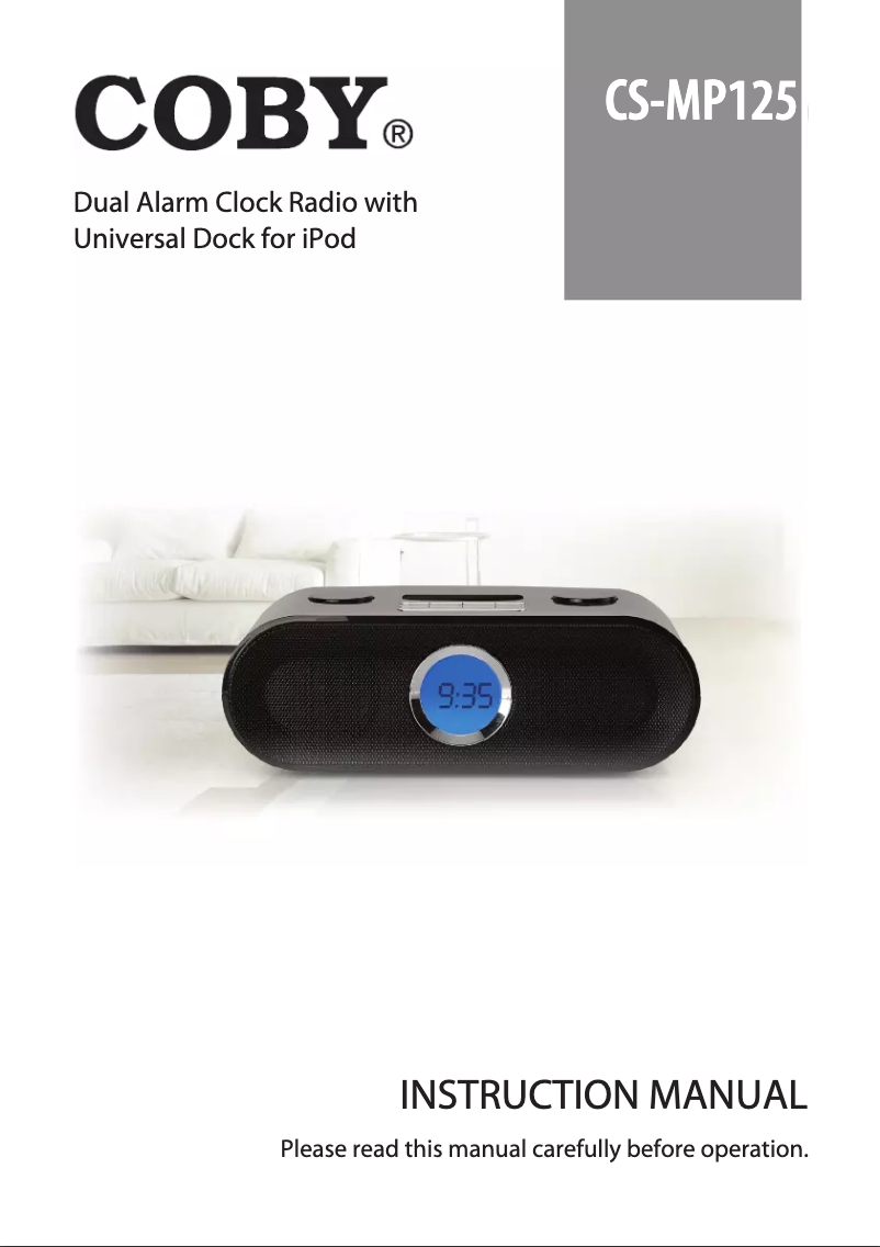 First page image of the manual for CSMP125