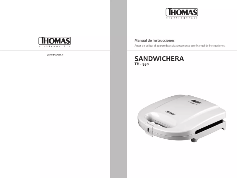 First page image of the manual for TH-950