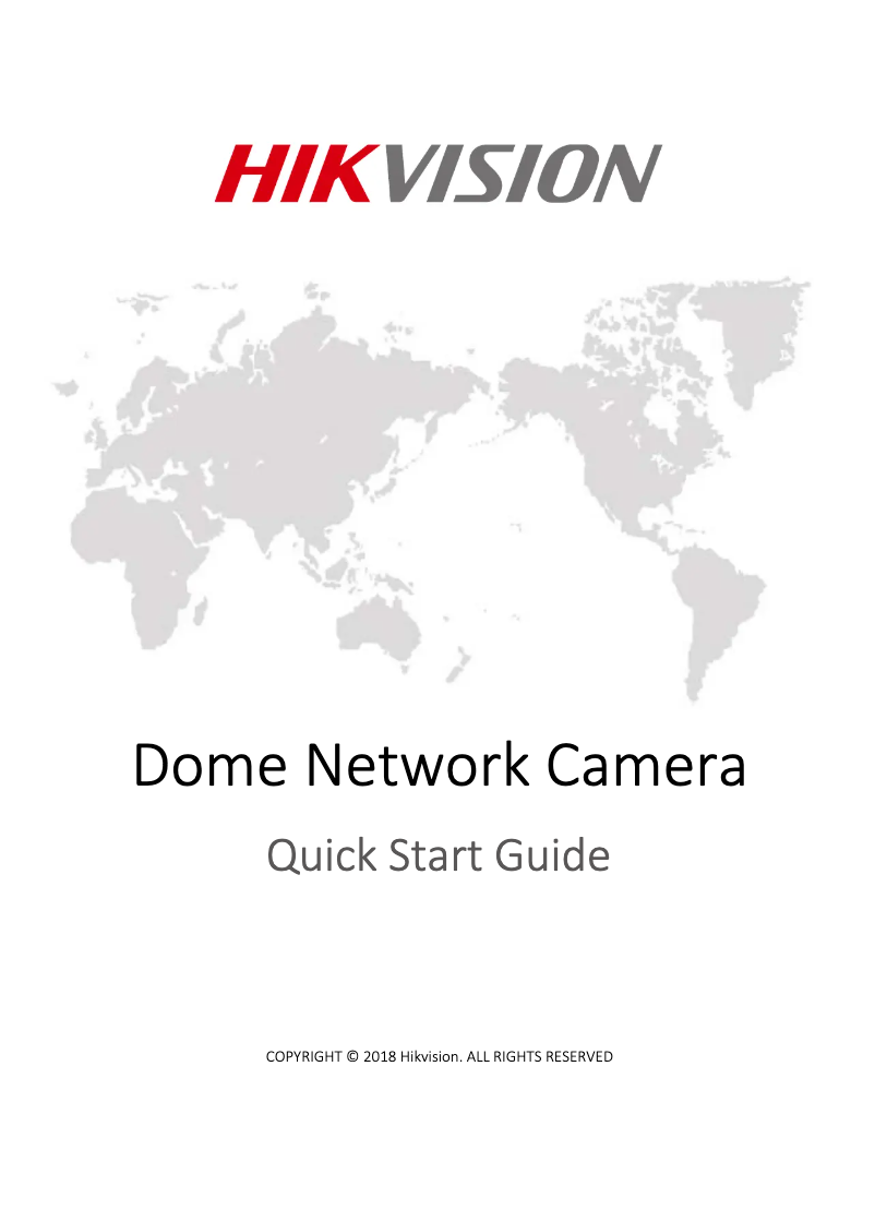 Page 1 of the manual Quick Start Guide Hikvision DS-2XM6726G0-ID