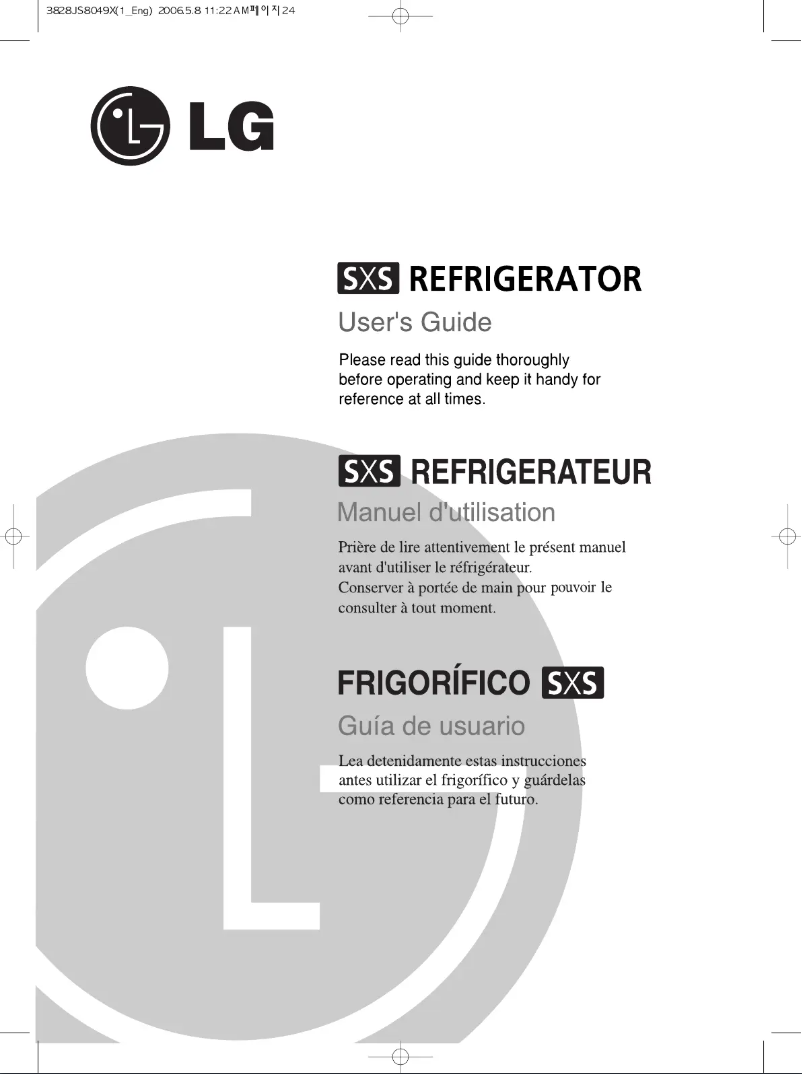 First page image of the manual for GC-B207WVQF