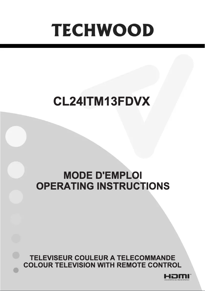 First page image of the manual for CL24ITM13FDVX