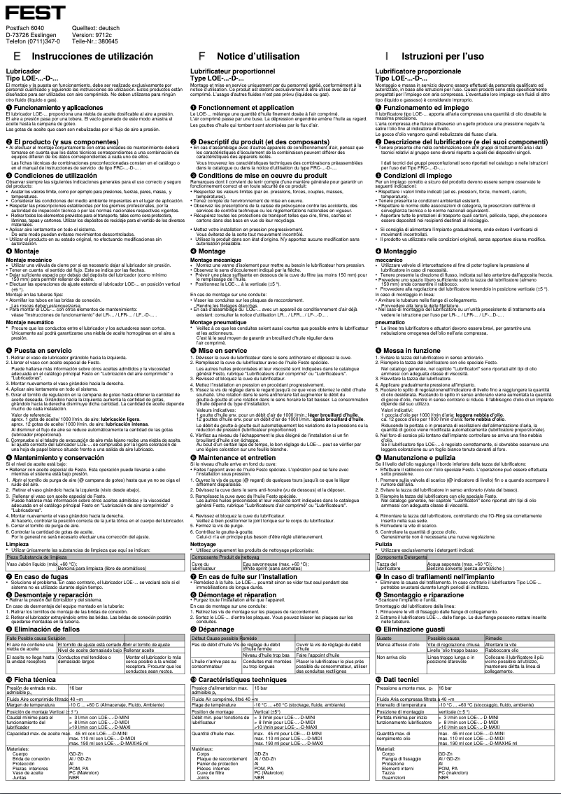 Page 1 of the manual User Manual Festo LOE-D-MIDI