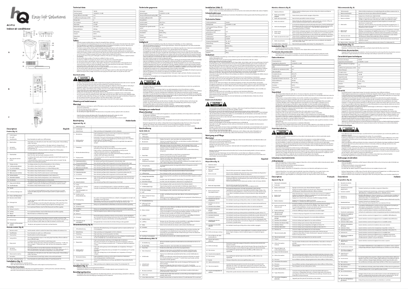 Page 1 of the manual User Manual HQ AC-P12