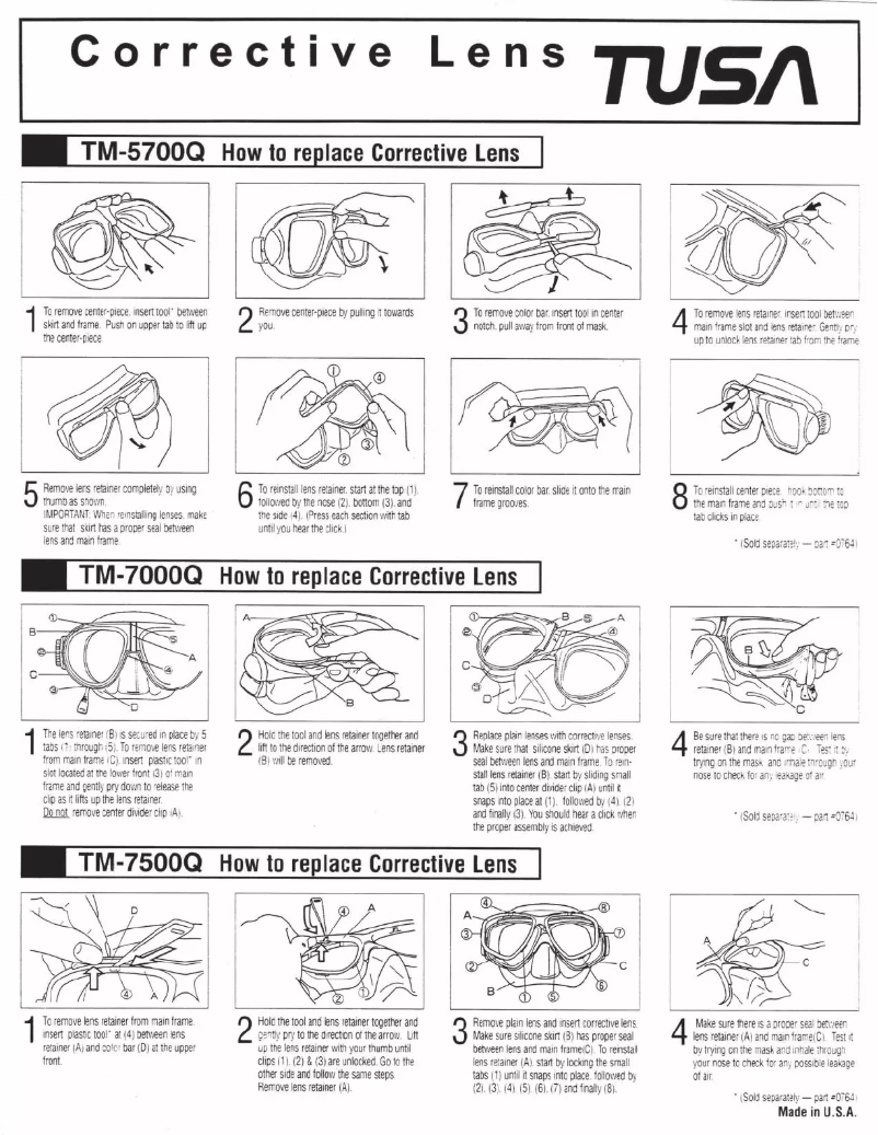 First page image of the manual for TM-7000