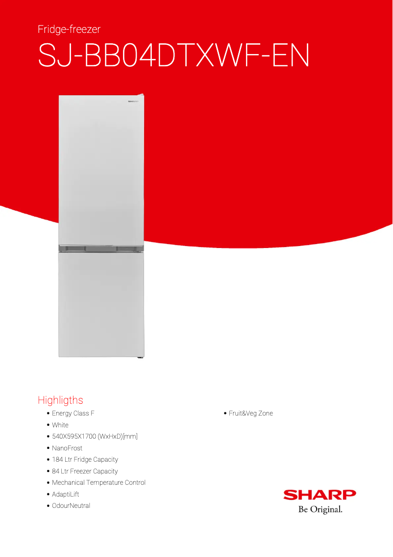 First page image of the manual for SJ-BB04DTXWF-EN