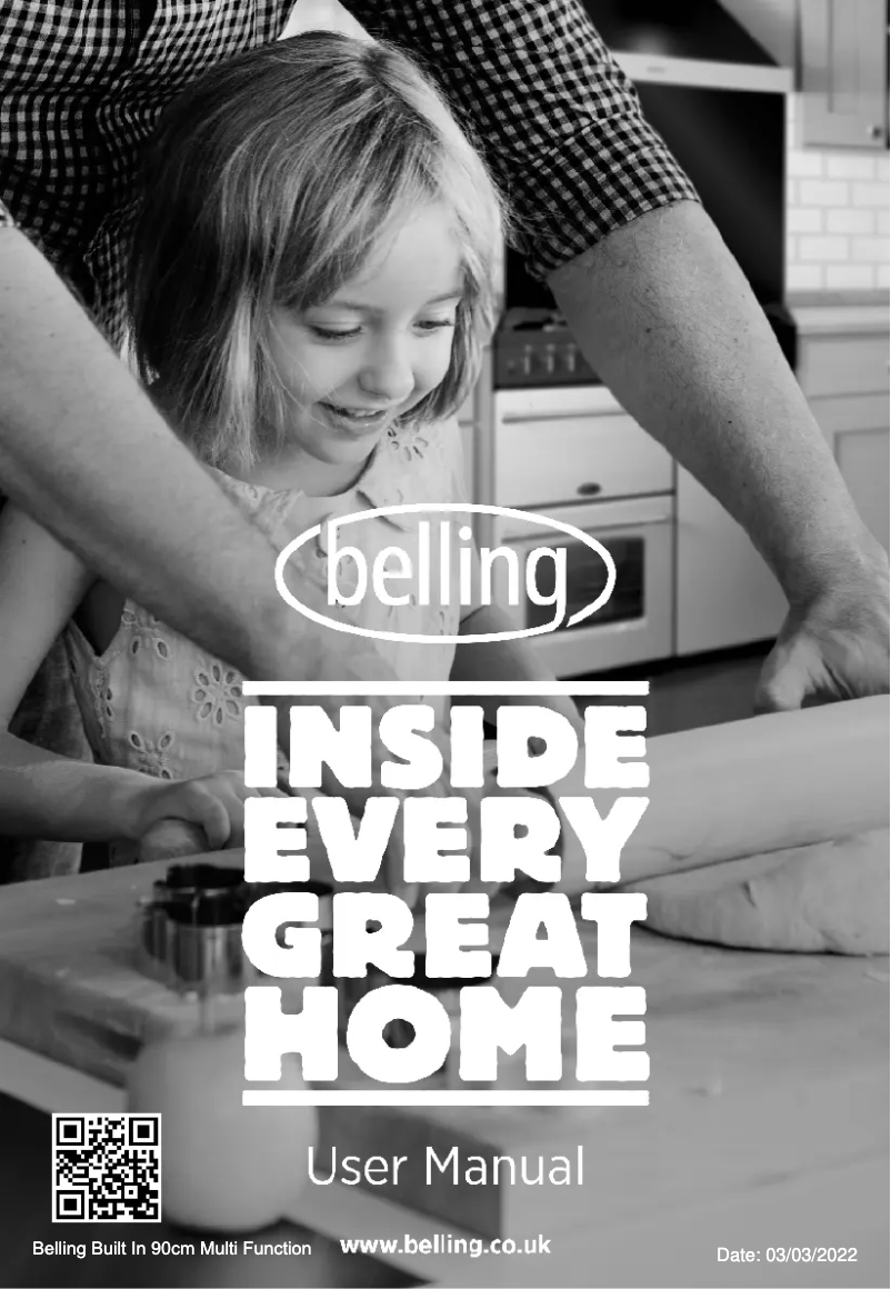 Page 1 of the manual User Manual Belling ComfortCook BI903MFC