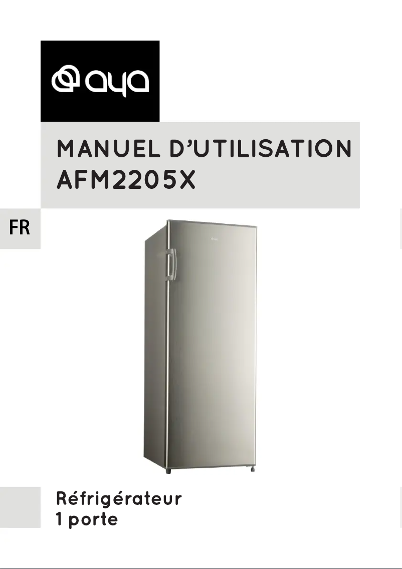 First page image of the manual for AFM2205X