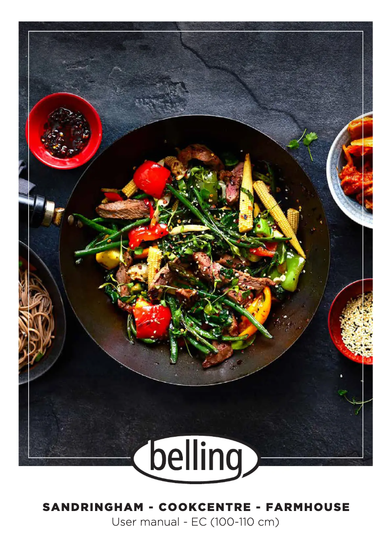 First page image of the manual for Cookcentre 100E