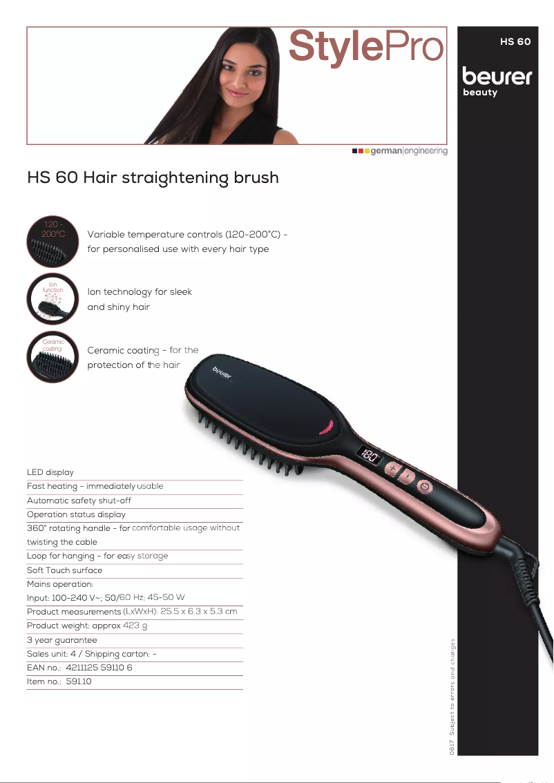 First page image of the manual for HS 60