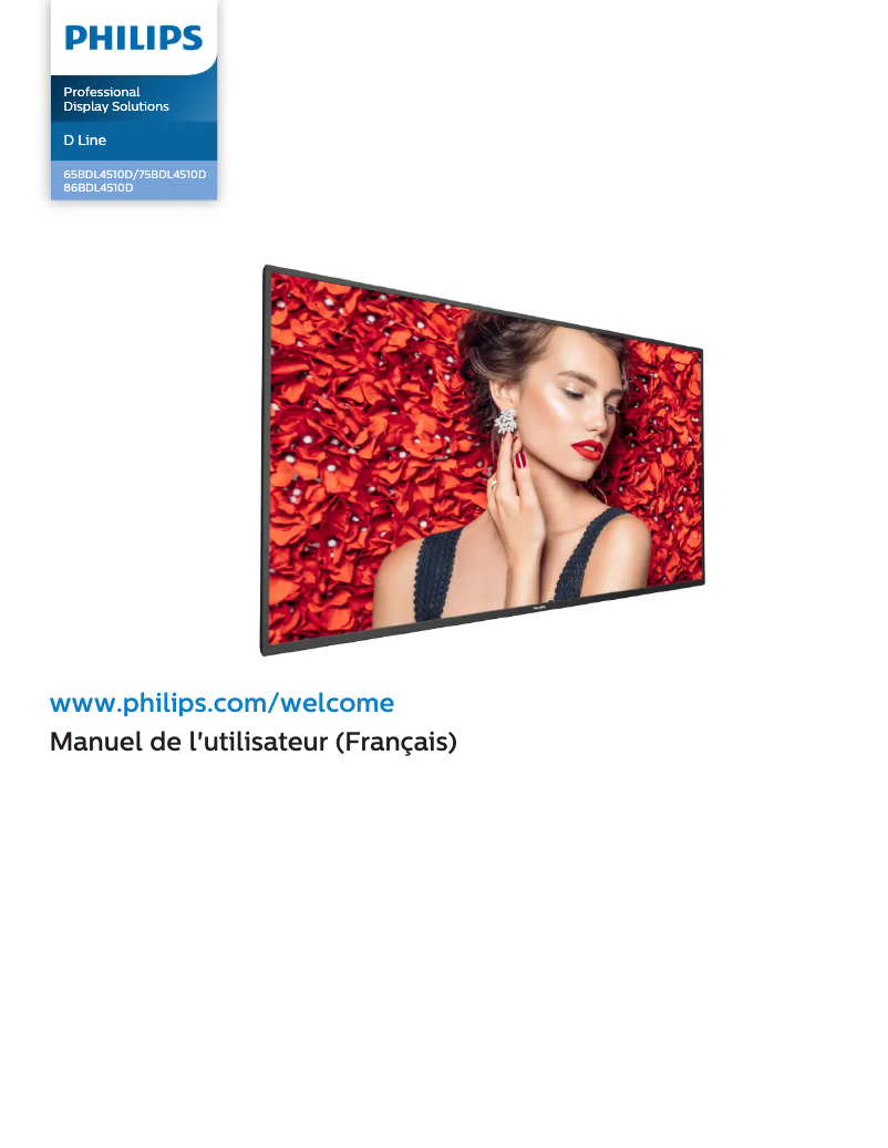 First page image of the manual for 86BDL4510D