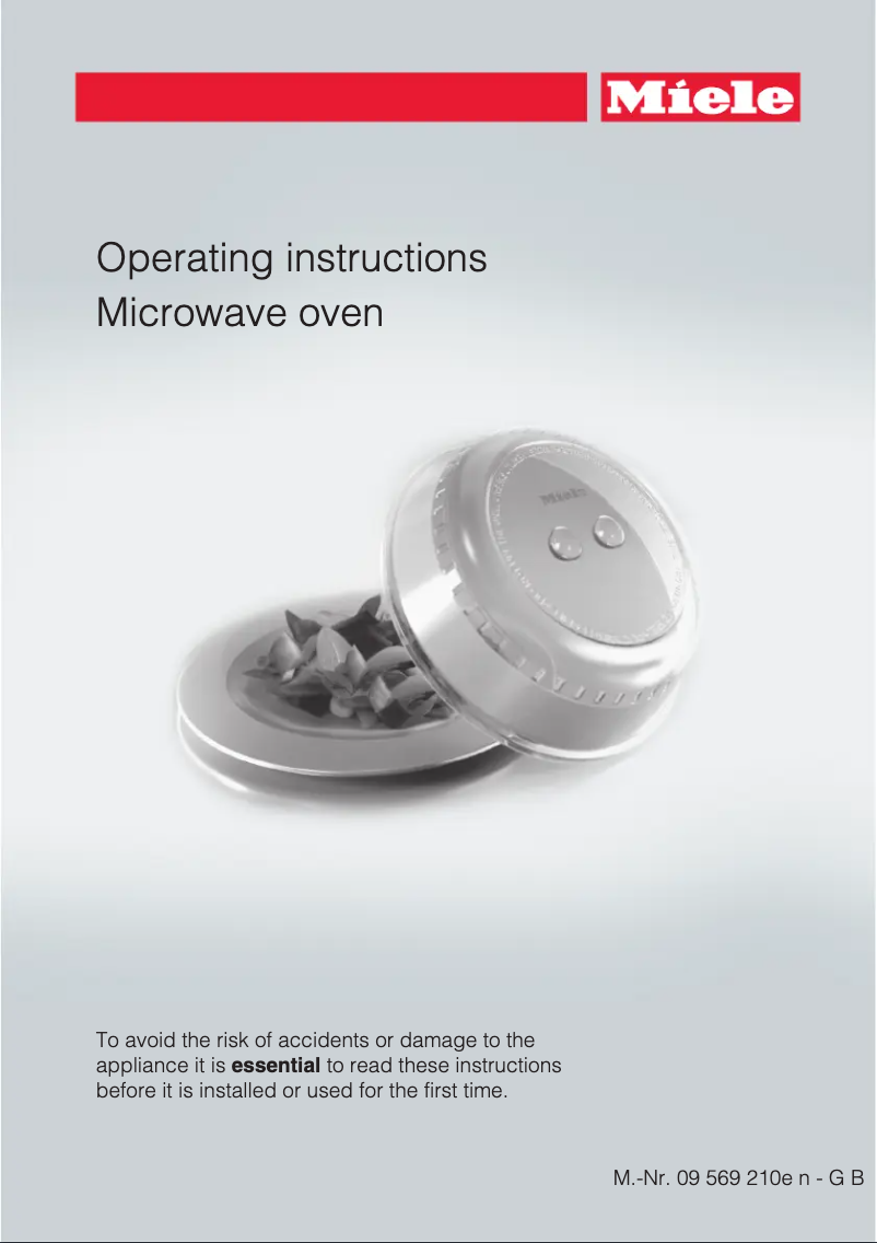 Page 1 of the manual User Manual Miele M 6022 SC