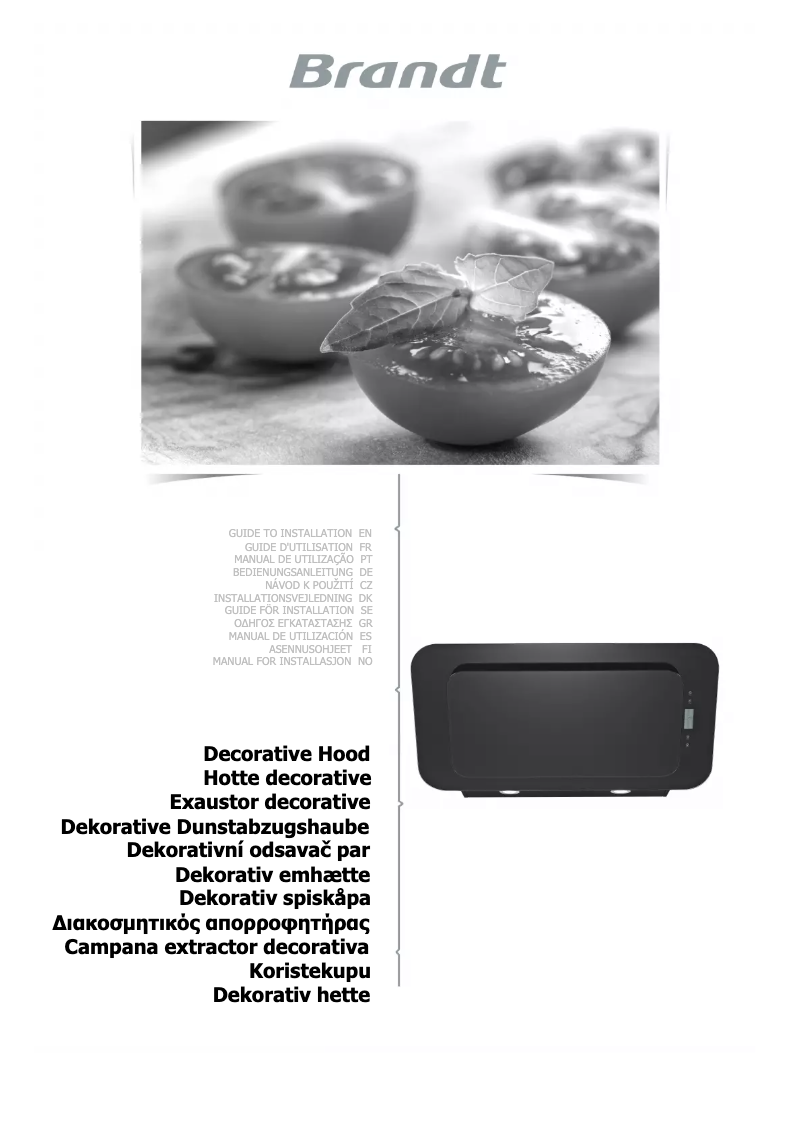 Page 1 of the manual User Manual Brandt BHV6661B