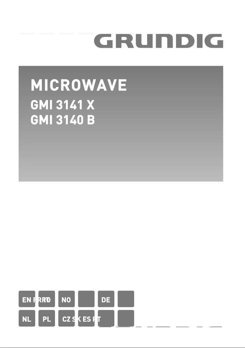 First page image of the manual for GMI 3141 X