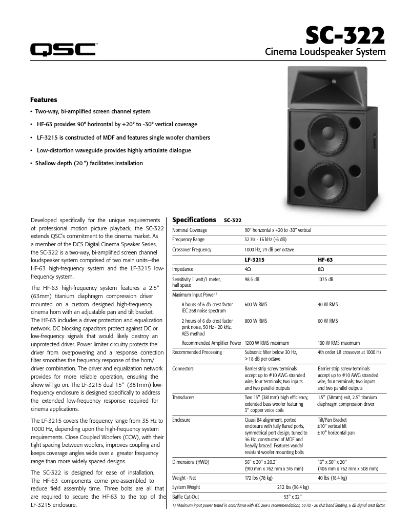 First page image of the manual for SC-322