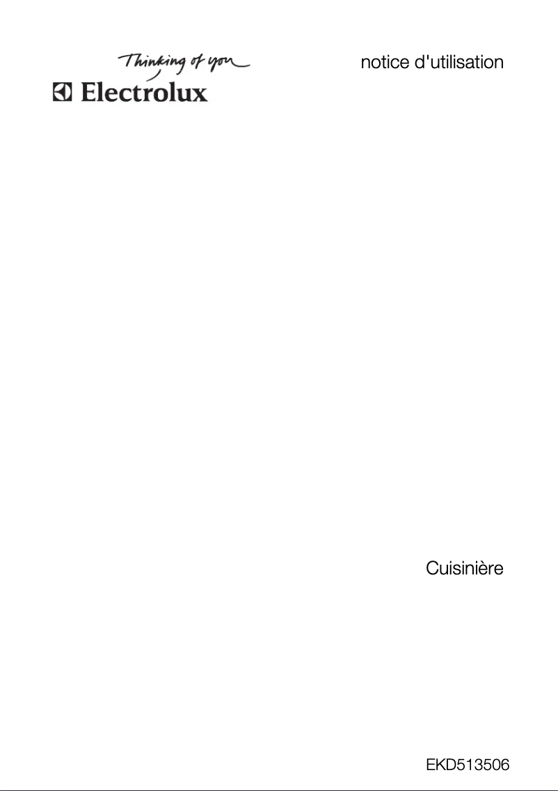 First page image of the manual for EKD513506X