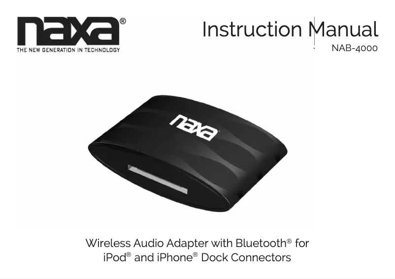 Page 1 of the manual User Manual Naxa NAB-4000