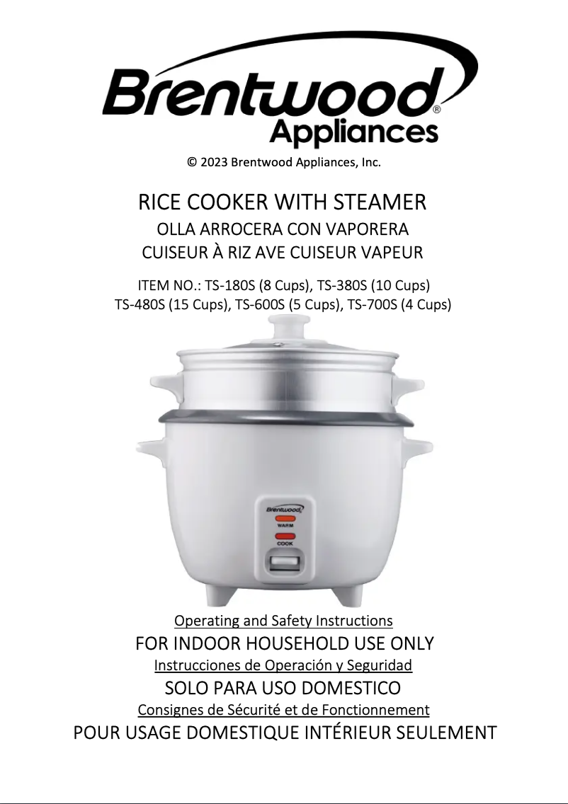 Image de la première page du manuel de l'appareil TS-180S