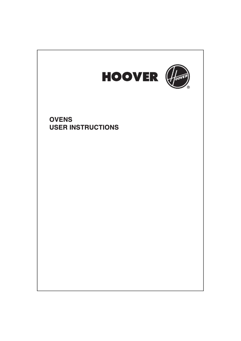 Page 1 of the manual User Manual Hoover HDO725 X