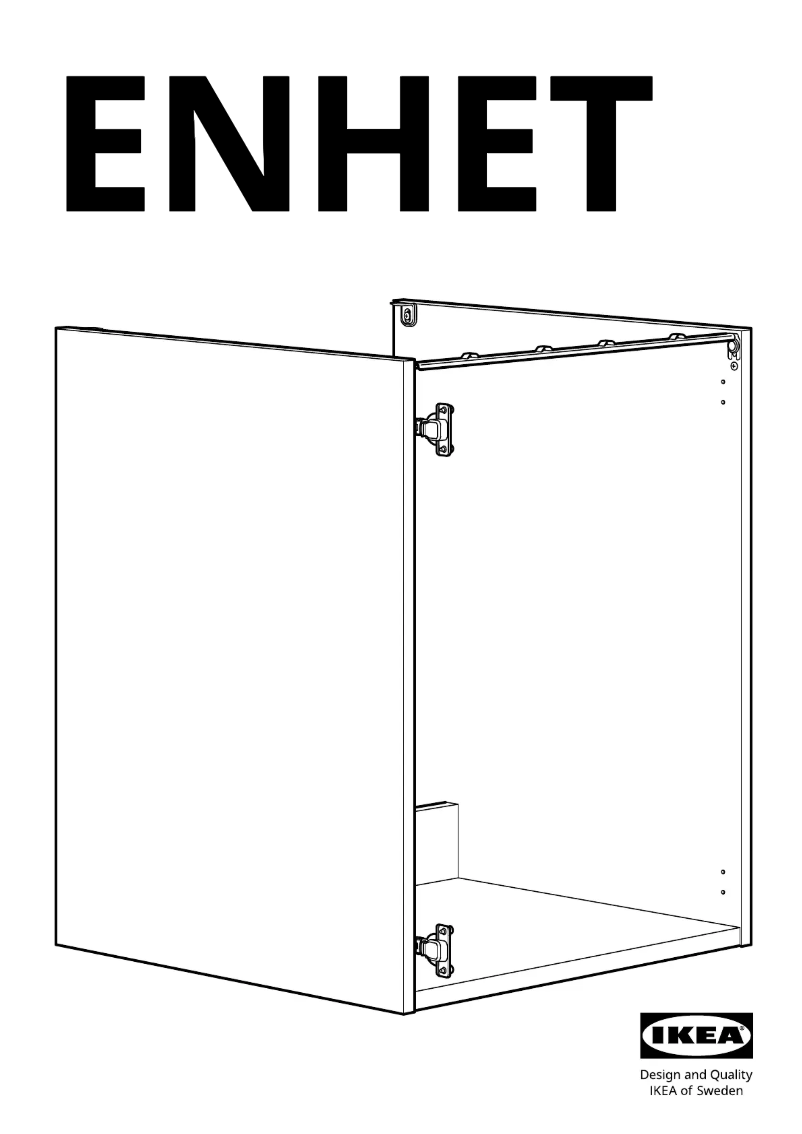 First page image of the manual for ENHET 504.404.26