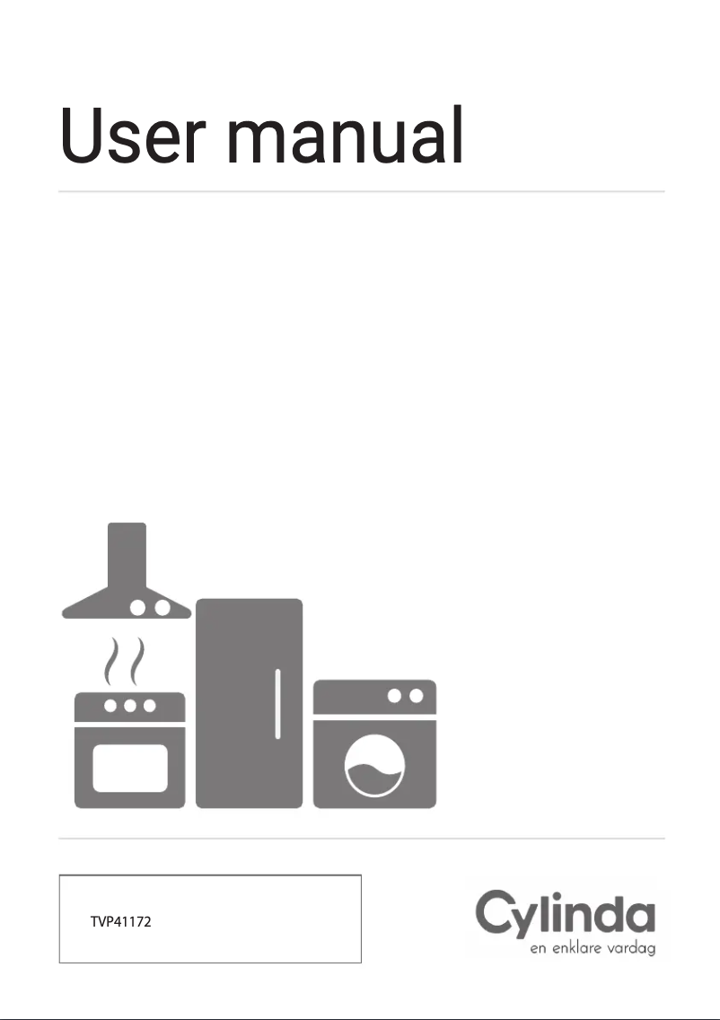 Page 1 of the manual User Manual Cylinda TVP41172