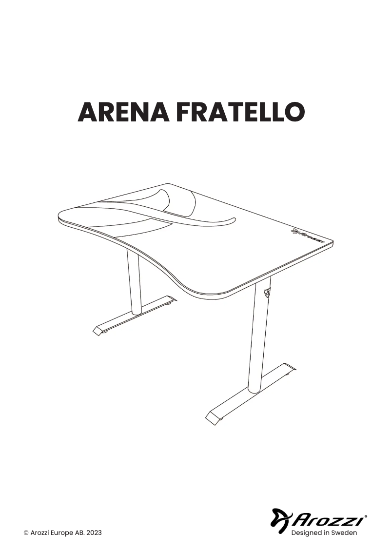 Page 1 of the manual Instructions / Assembly Arozzi Arena