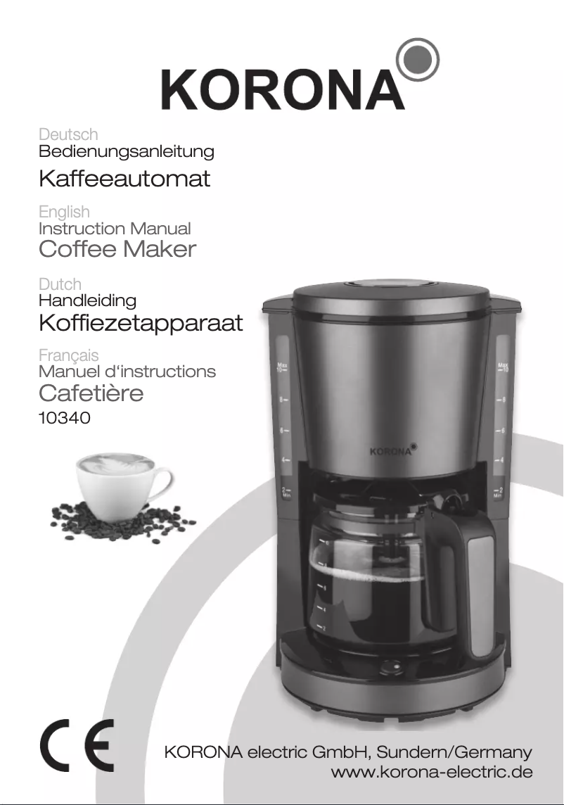 First page image of the manual for 10340