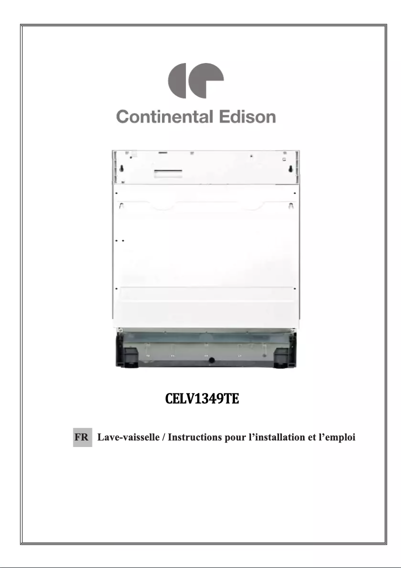First page image of the manual for CELV1349TE
