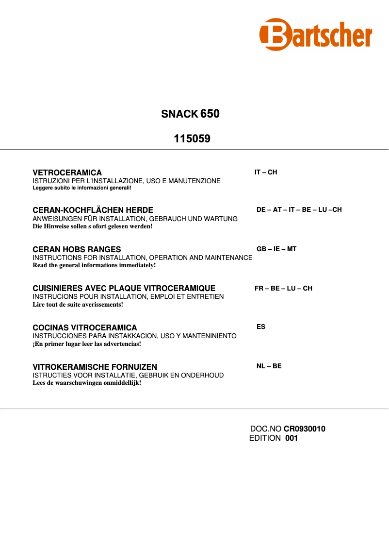 First page image of the manual for 115059