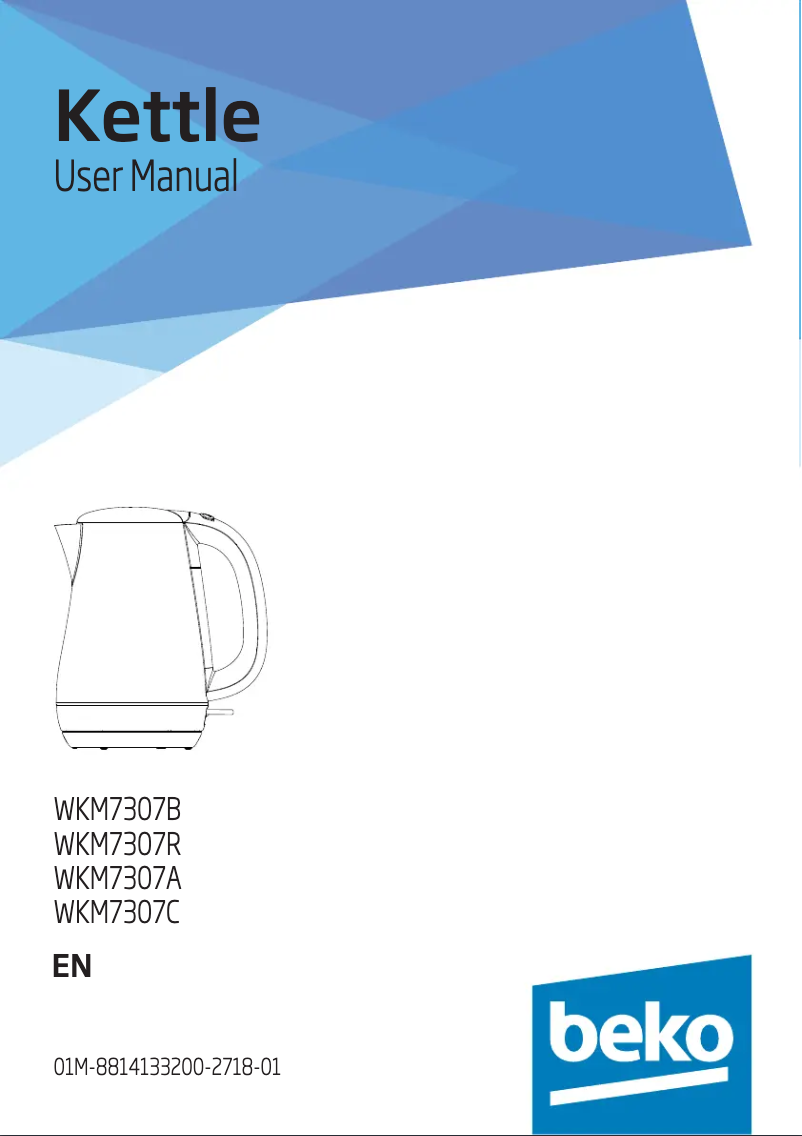 Page 1 of the manual User Manual Beko WKM7307