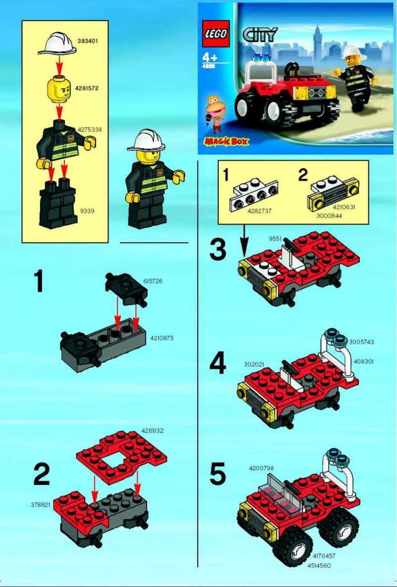 Page 1 of the manual User Manual Lego Fire 4x4