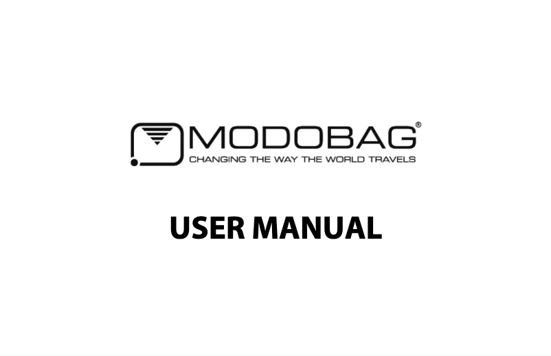 Page 1 of the manual User Manual Modobag 10030224