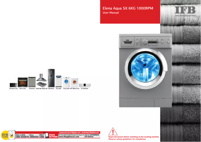 First page image of the manual for Elena Aqua SX
