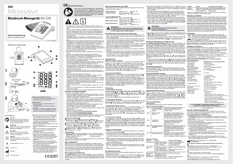 First page image of the manual for BU 530