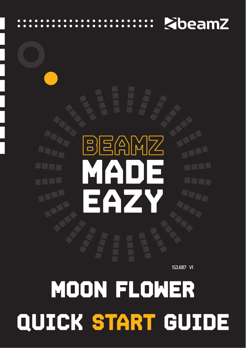 Page 1 of the manual Quick Start Guide BeamZ Moon Flower 2.0