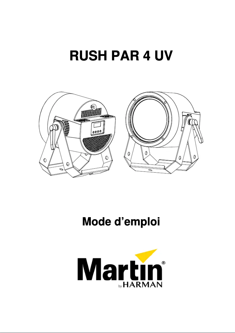 Page 1 of the manual User Manual Martin RUSH PAR 4 UV