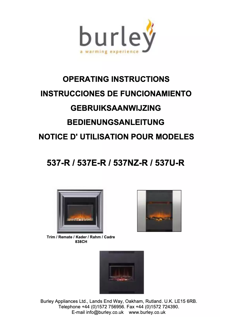 First page image of the manual for 537E-R