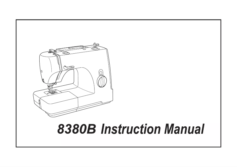 First page image of the manual for 8380B