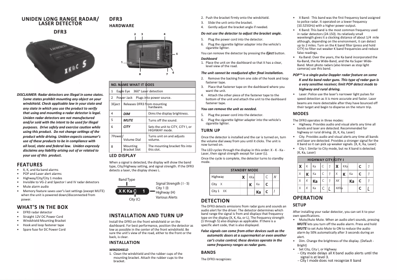 First page image of the manual for DFR3NZ