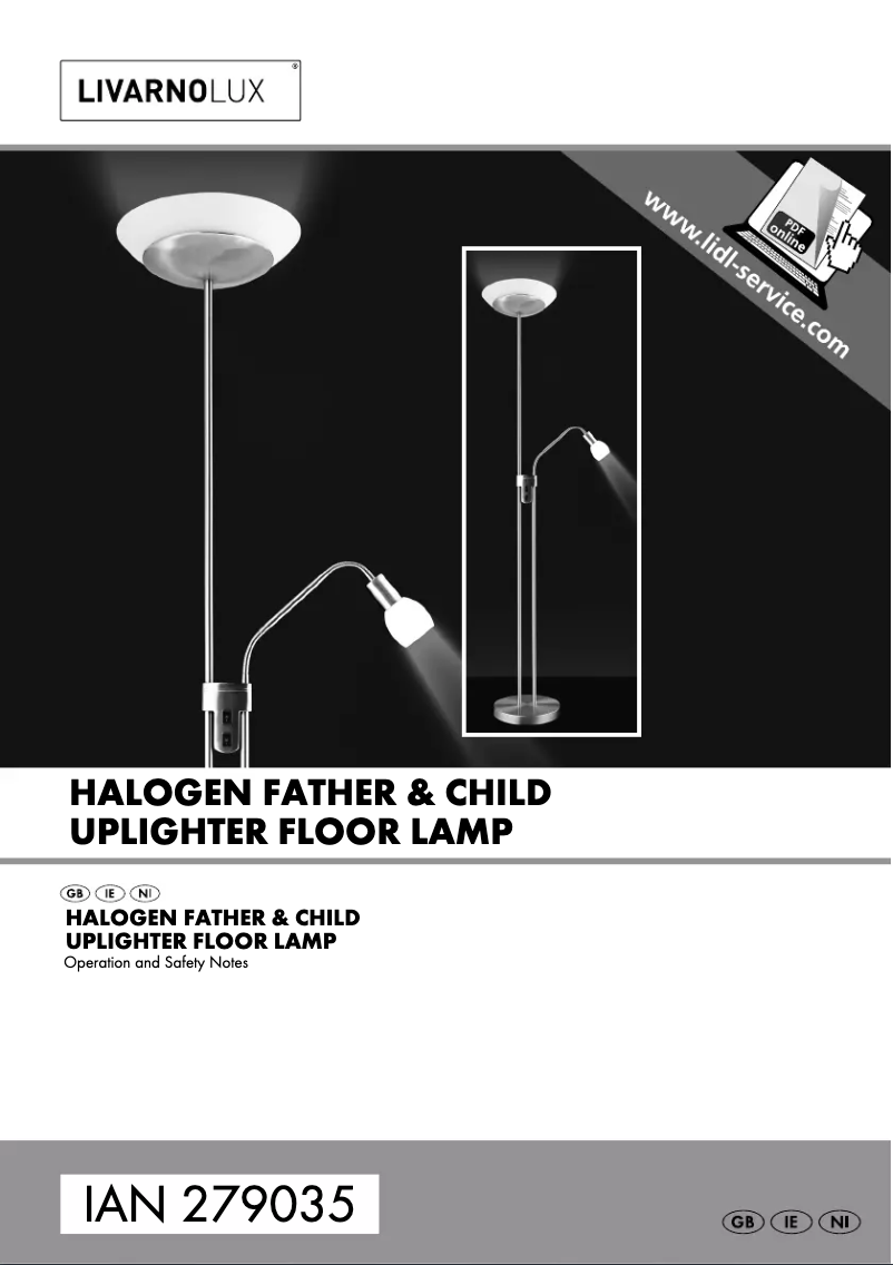 First page image of the manual for IAN 279035