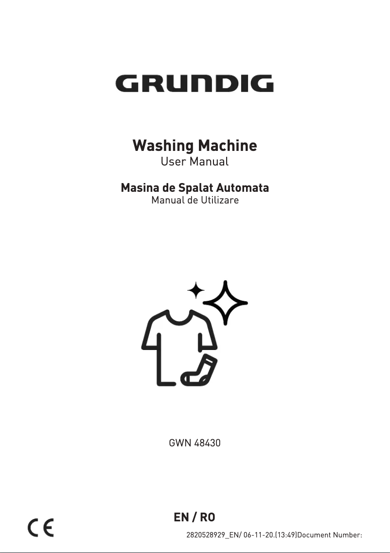 Page 1 of the manual User Manual Grundig GWN 48430