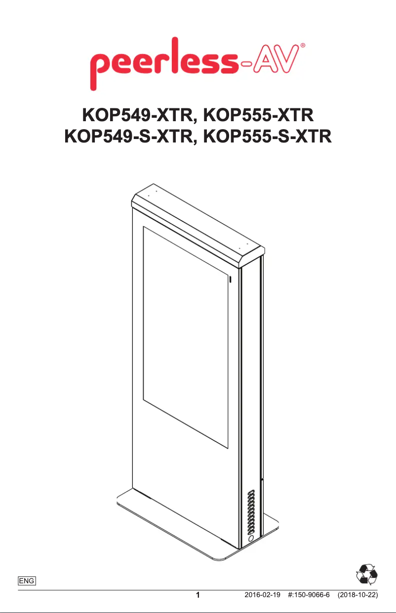 First page image of the manual for Xtreme KOP555-XTR